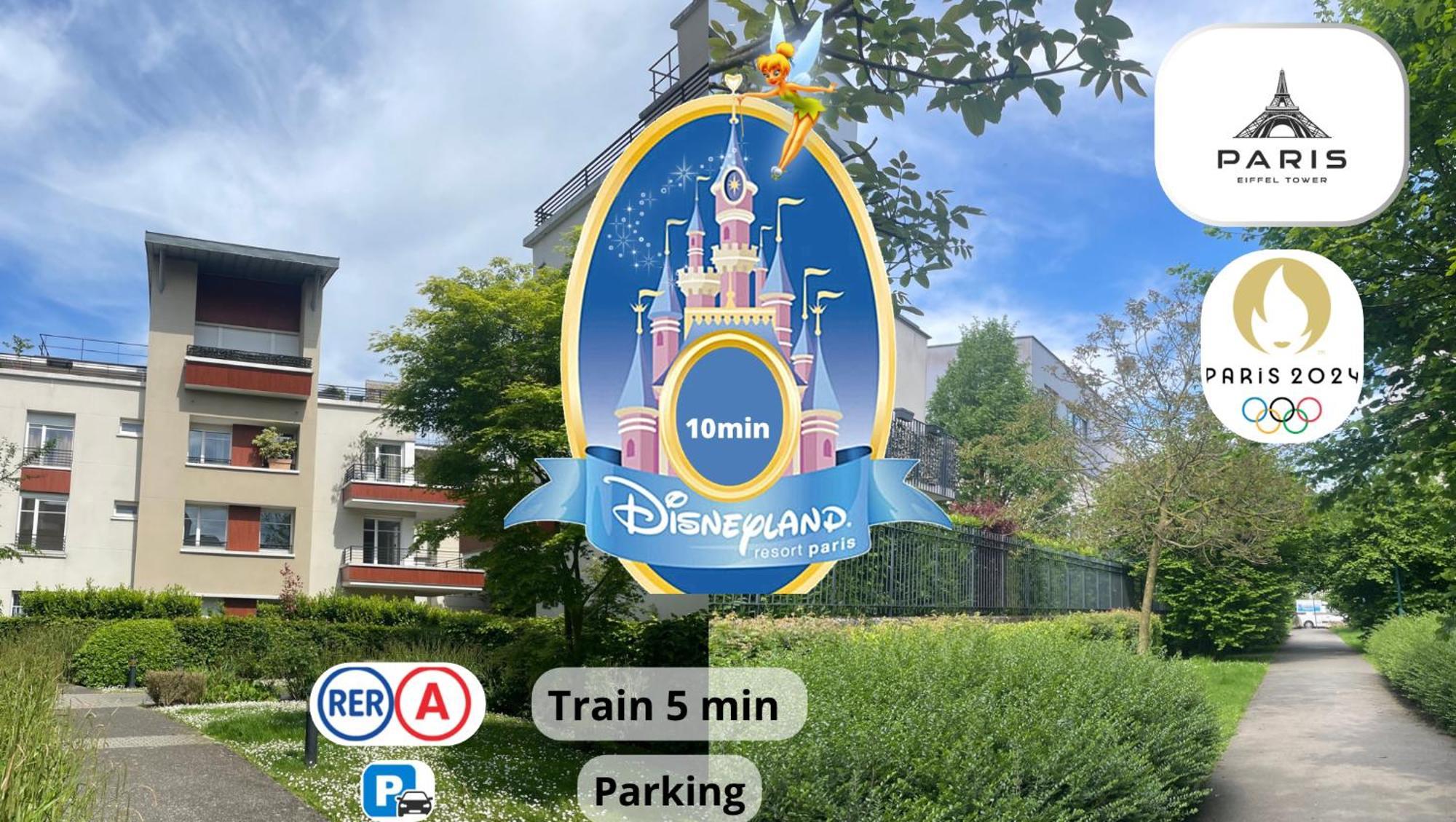 Appartement Family Terrasse 6-7Pers Proche Disney Et Gare Монтеврен Екстер'єр фото